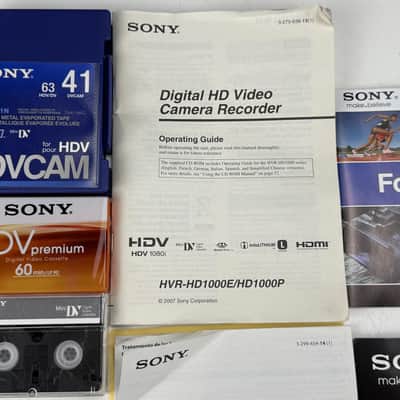 Sony HVR-HD1000U Camcorder 6.1 Megapixels Full Set - In bag image 11