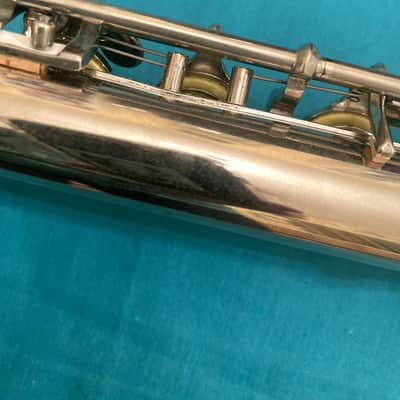 Bundy-Nickel Plated Student Flute-Overhauled-Made in USA c.1970-with New Case! image 7