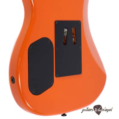 Kramer Pacer Vintage Reissue Floyd Rose Guitar - Orange Burst w/ Tiger Stripe image 11