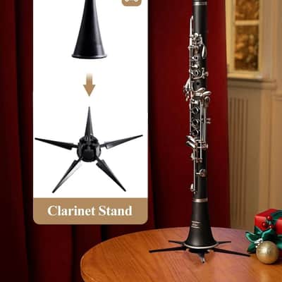 ECL-300 Bb Concert Clarinet – Beginner to Intermediate Student Set with Case, 3 Reeds & Accessories – Boehm 17-Key Nickel-Plated image 2