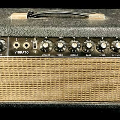 Fender Showman Guitar Amp Head Black Panel / 1964 image 1