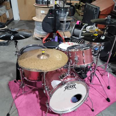 Pearl President vintage 60s/70s 14" pair bass drum spurs legs & leg mounts image 12
