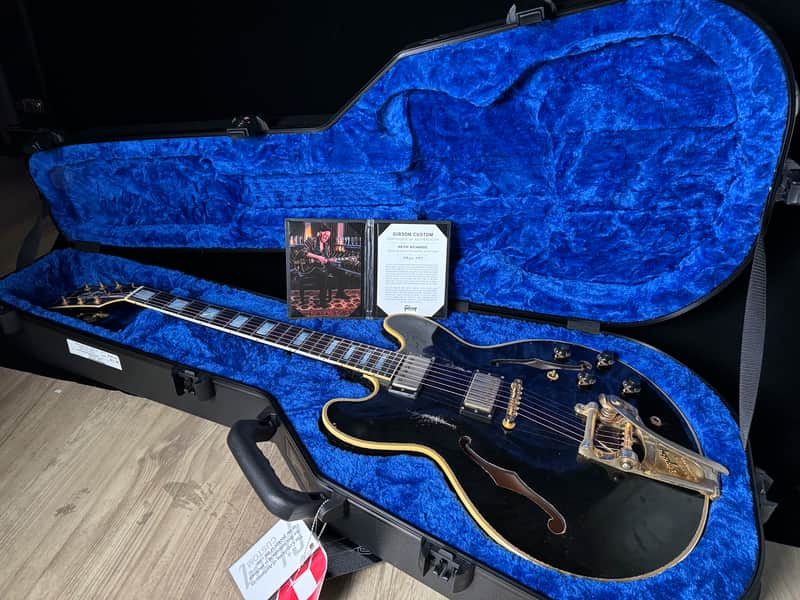 Gibson Keith Richards 1960 ES-355 Collector’s Edition, Signed Label, Ebony, Exclusive No.87 of 100 Limited 2025 image 1
