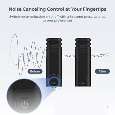 Wireless Lavalier Microphone for iPhone Android Tablet PC, Lapel Microphone Wireless with 2.4G Ultra-Low Delay, Noise Cancellation, Mute Button, 6H for Record, Vlog, Podcast image 2
