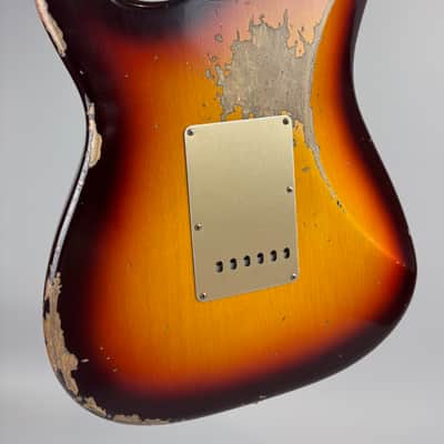 Fender Custom Shop Limited Edition '58 Reissue  Stratocaster Heavy Relic w/ Anodized Guard +upgrades,  Center Pocket Custom Shop Tweed case, Cert,  and all paperwork. image 6