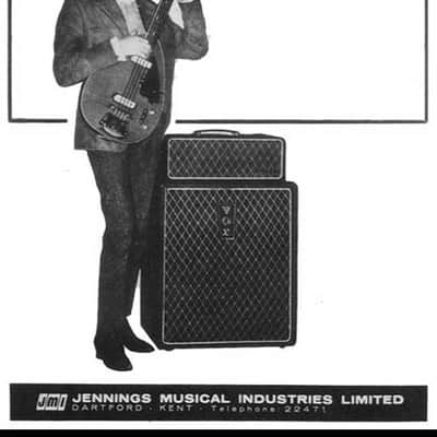 1960's VOX Foundation 1x18" bass speaker cabinet w/original speaker image 12