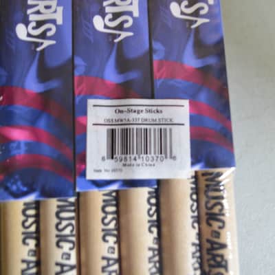 On-Stage MW5A 5A Wood Tip Maple Drumsticks (12 Pair) image 2