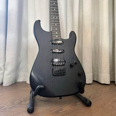 Charvel Pro-Mod DK24 HSS HT Black Ash / Open-Pore Black 2021 Mexico w/ Seymour Duncan Pickups – Low-Tuning Setup image 1