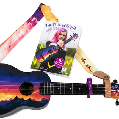Flight TUS-EE SUNSET PACK Elise Ecklund Signature Travel Soprano Ukulele Bundle New - Sunset image 6