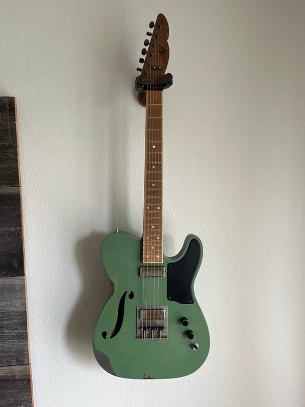 Mule Resophonic Mulecaster - Green image 1