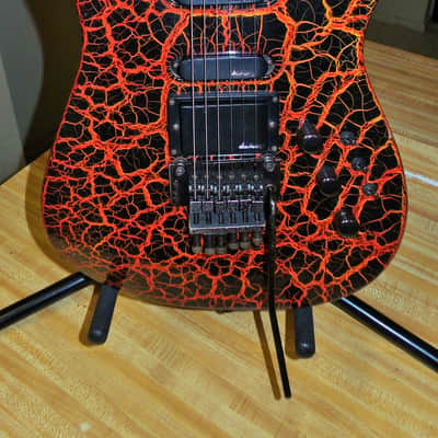 Charvel Model 4 1987-1988 Lava Crackle image 8