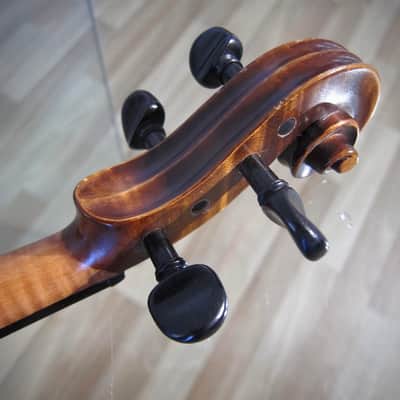 West German 4/4 Stradivarius Model Violin 1950s-1960s - Brown Varnish image 15