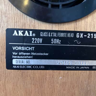 Akai GX-215D 2-Channel u4-Track Tape Recorder 1977 - 1980 - Black image 4