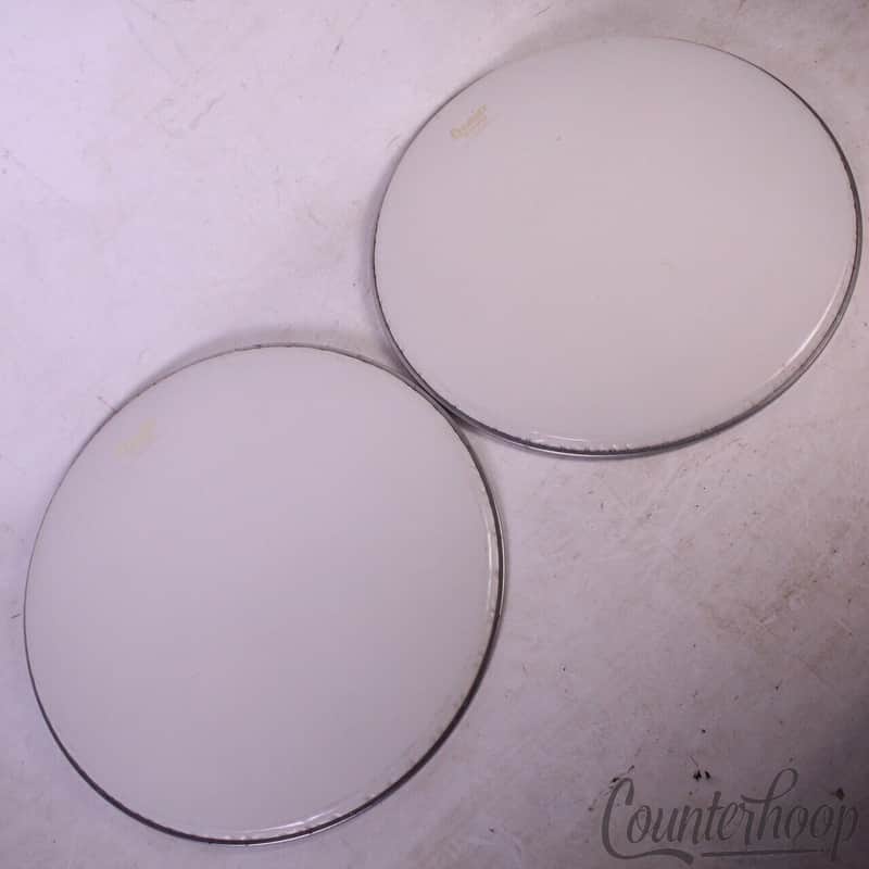 Premier 2x 16"Metric Floor Tom Drum Heads Everplay Vintage 60s Pre-International image 1