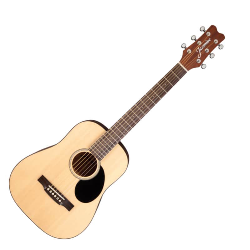 Jasmine JM10-NAT J Series Mini-Dreadnought Spruce Top Nato Neck 6-String Acoustic Guitar w/Gig Bag image 1