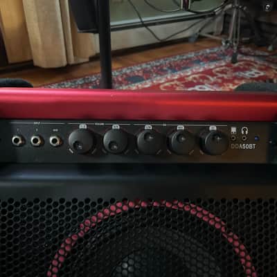 ddrum DDA50 BT 50-Watt 1x10" Bluetooth Electronic Percussion Amp 2010s - Black / Red image 2