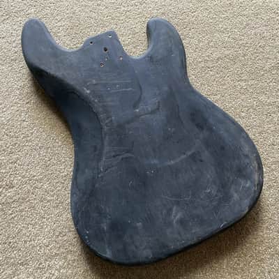 DIY 4 String Left Hand Precision Bass Style Basswood Body in Black image 2