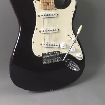 Vintage Custom Fender Solid Body Stratocaster Electric Guitar 1999 Purple 7.8 Lb Upgraded Tremolo HSC image 3