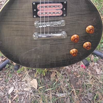 Epiphone Les Paul Standard Plus Top PRO 2017 Translucent Black Burst AAA Flame Top Schecter Apocalypse HH image 12