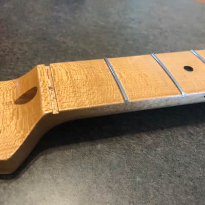 Musikraft Quarter sawn 1-piece maple T-style neck never installed - Light lacquer image 13