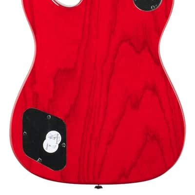 Fender Jim Adkins JA90 Tele Thinline Guitar Laurel Neck Crimson Transparent image 6