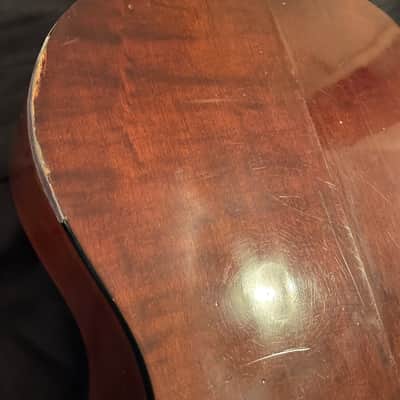 1960’s Made in Japan Silvertone  Acoustic Classical Guitar model #2688  Natural wood image 12