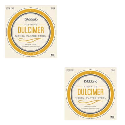 D'Addario Dulcimer Strings 2-Sets of 4-String 12-12-14-22