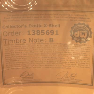 DW Collector's Series SSC Maple Exotic Moabi 5pcs Drum Set - New! image 9