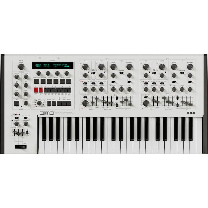 UDO Audio DMNO 8-Voice Polyphonic Keyboard Synthesizer - White [Pre-Order] image 1
