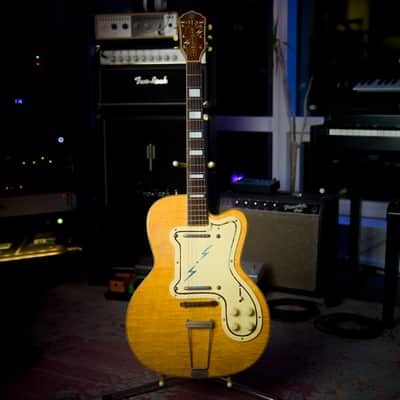 Rare Vintage 1950’S Old Kraftsman Thin Twin Jimmy Reed Hollow Body Lightening Finish image 1