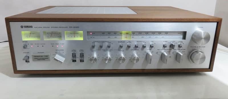 YAMAHA CR-2020 STEREO RECEIVER FULLY SERVICED RECAPPED + LED'S image 1