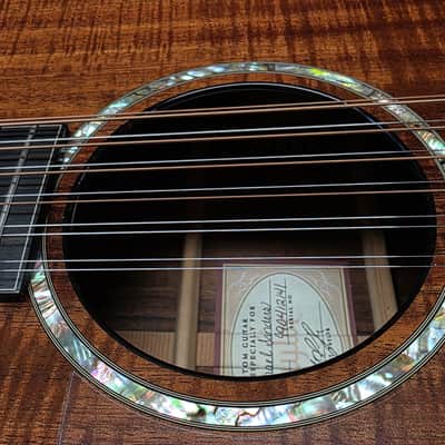 Taylor K-65 12 String 1 of 1 CUSTOM SHOP BTO Built-To-Order Left Hand LH Lefty Handed Presentation Flame Hawaiian Koa Masterbuilt Master Luthier Signed USA Built K65 American Jumbo Acoustic Guitar CASE QUEEN TIME CAPSULE! image 4