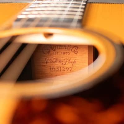 Martin Custom Shop OM-28 Acoustic/Electric Guitar - Adirondack/Cocobolo with Hardshell Case - Used image 15
