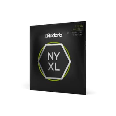 D'Addario NYXL 11-56 Medium Top/ XHeavy Bottom Electric Guitar Strings- NYXL1156 image 2