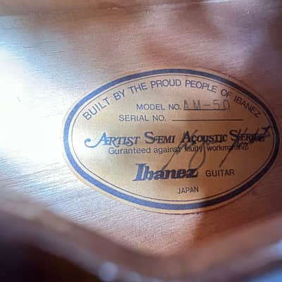 Ibanez AM-50 Artist Semi-Acoustic Series image 5