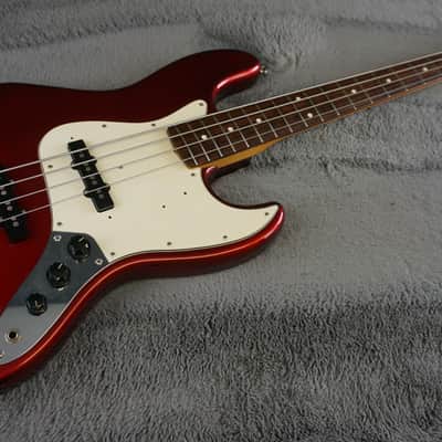 94-95 Fender Japan Jazz Bass Candy Apple Red w/ Gig Bag image 4