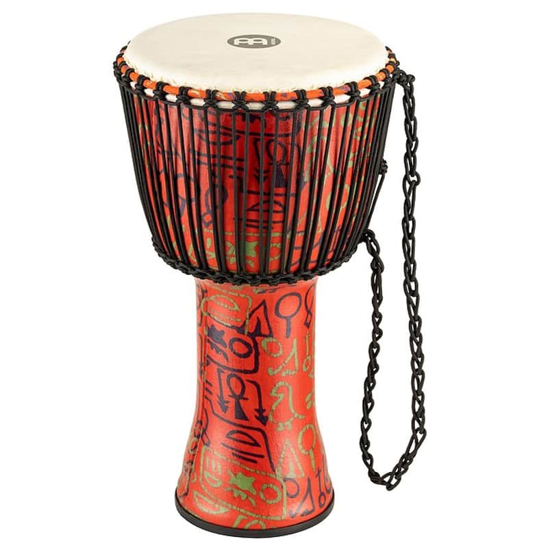 MEINL PADJ1-L-G (Ziegenfell) Travel African Djembe 12 Zoll pharaohs script image 1