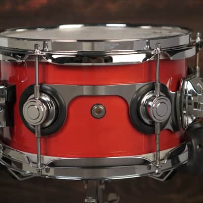 DW 5.5x10" Pre-Collector's Series Snare Drum - Red Lacquer - Carl Allen image 3