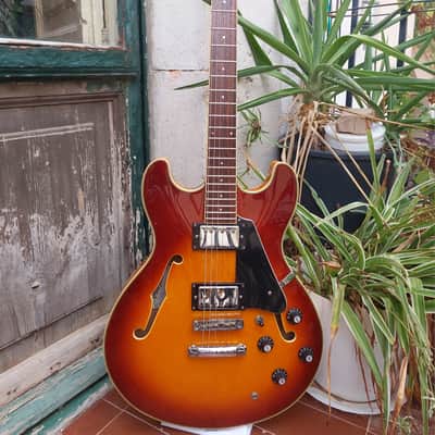 1986 Aria Pro II TA-40 Sunburst MI Korea ES-335 Style Jazz image 4