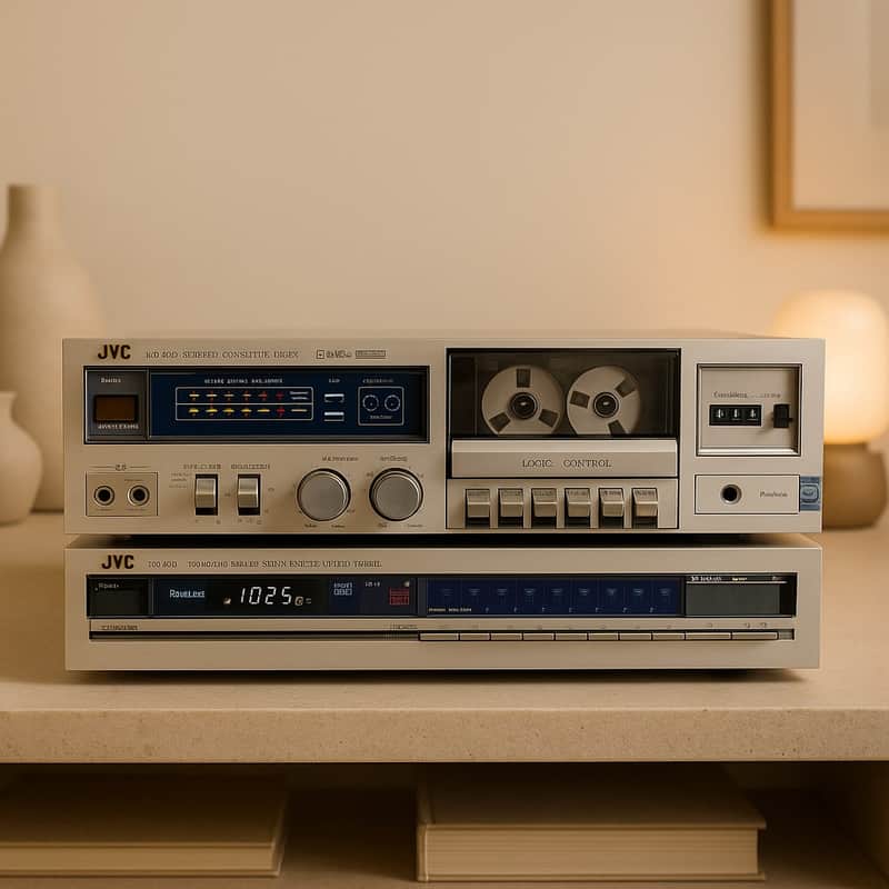 JVC KD-V22 +T-X22L Rare Vintage Set Cassette Deck Tuner Serviced Warranty image 1