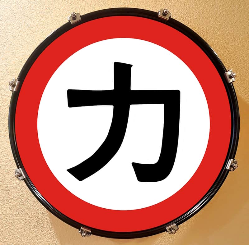 KISS, Chikara Symbol, 22" Bass Drumhead, Crazy Nights World Tour image 1