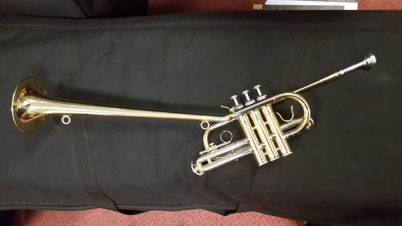 Berkeley 3 in 1 Jazz Bent Trumpet in C ( w/2nd Herald Bell) image 1