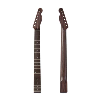 Wenge Tele-Style Guitar Neck, 22 Fret, Wenge Fretboard, 9.5" Radius (Bone Nut, Bolt-On) image 1