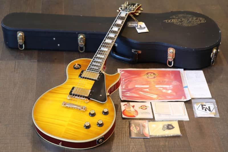 2003 Gibson Custom Shop '68 Les Paul Custom Reissue Amber Honey Burst image 1