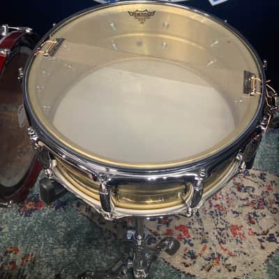 Pearl - 5x14" Sensitone Custom Alloy Brass Shell Snare Drum image 14