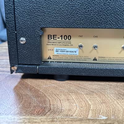 Friedman BE-100 Brown Eye 2-Channel 100-Watt Guitar Amp Head 2009 - 2017 - Black image 10