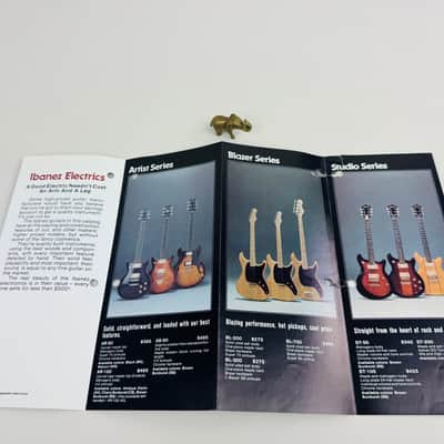 Ibanez “Ibanez 81” Mini-Foldout Guitar & Bass Catalog 1981 image 5