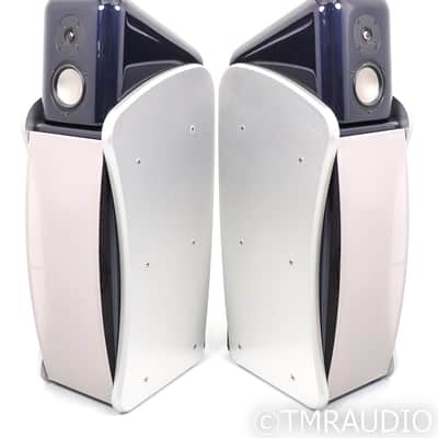 Revel Ultima Studio Floorstanding Speakers; Studio1; Silver & Blue Pair image 3