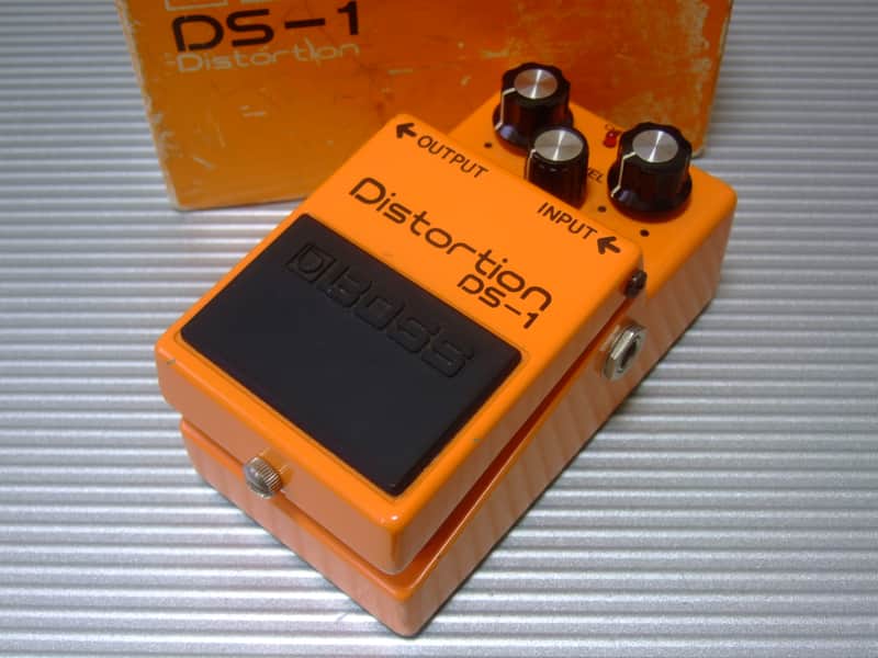 1979 8800 Rev.C Boss DS-1 Distortion w/ Original Box (Silver Screw, Black Label, Long Dash) MIJ Made in Japan image 1