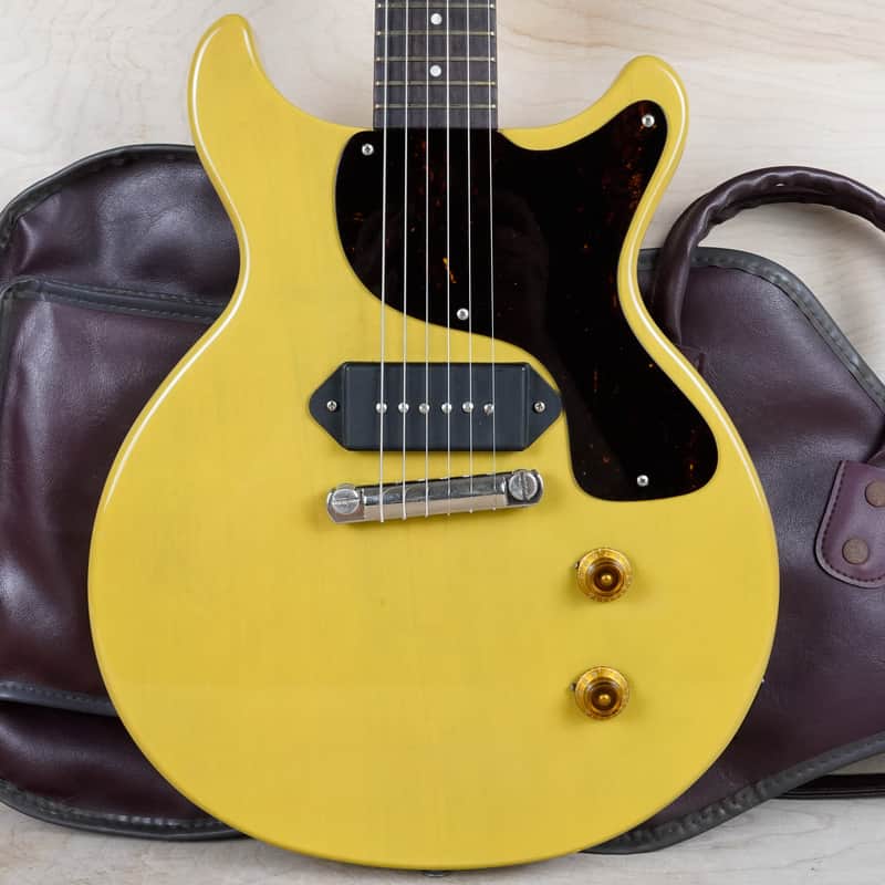 Orville by Gibson LPJ-D Les Paul Junior DC 1990 TV Yellow Japan Jr w/ Gig Bag image 1